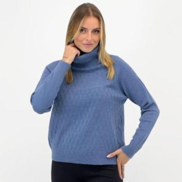 Imagem de Blusa Facinelli Tricot Gola Alta Manga Longa Feminina-Feminino