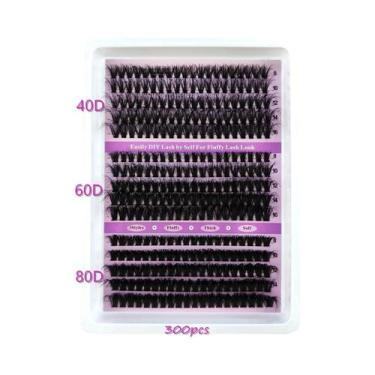 Imagem de Cachos De Cílios Naturais Volumosos E Espessos De 15 Fileiras 60D-160D