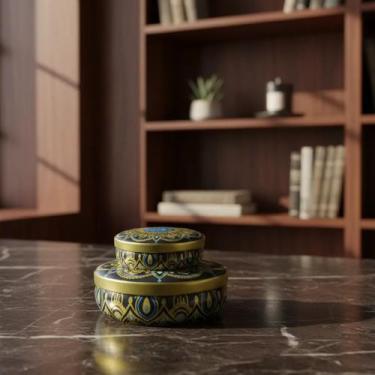 Imagem de Latas Decorativas Mandala Kit 2 Porta Joias Porta Objetos Estilo Moder