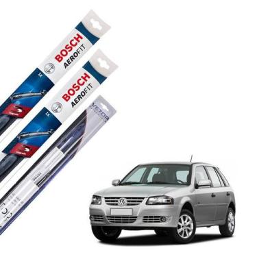 Imagem de Kit palheta Limpador Parabrisa Gol G4 2005 2006 2007 2008 - Bosch - Ve