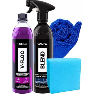Imagem de Kit Vonixx com Cera Spray Blend Black 500ml + Shampoo Neutro