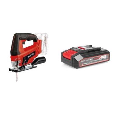 Imagem de Kit Serra Tico Tico Einhell Tc-js 18 Li com Bateria Power-x-change 18v