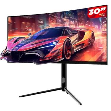 Imagem de Monitor Gamer Ultrawide Curvo Safe Gamer 30'' WFHD 200Hz 1MS HDMI DP VA Adaptive-sync P...