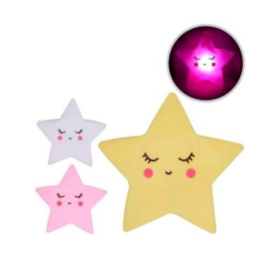Imagem de Luminária Bebê Decoração Estrela Abajur Infantil decore o quarto - Art