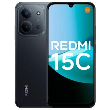 Imagem de Smartphone Xiaomi Redmi 15C 128GB 4GB RAM Dual SIM Tela 6.9" - Preto, 