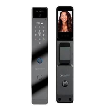 Imagem de Fechadura Digital Inteligente Facial Biometria Abre Via APP - SMART