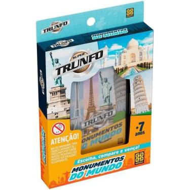 Imagem de Jogo De Cartas Super Trunfo Monumentos Do Mundo Grow - 3717