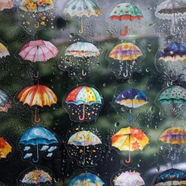 Imagem de 300 adesivos PET de guarda-chuvas de fantasia para scrapbooking - Marc