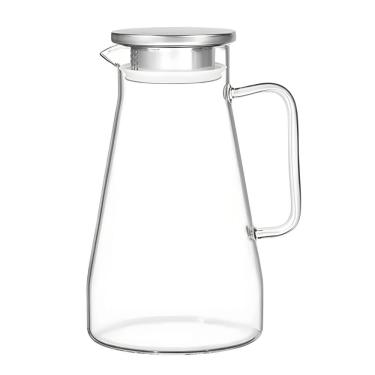 Imagem de Jarra Clarity 1,5L Vidro Borossilicato com Tampa em Aço Inox e Filtro Integrado Transparente Flux