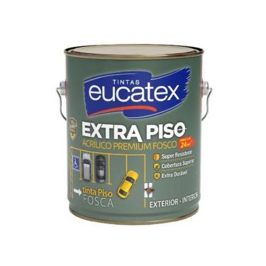 Imagem de Tinta Acrílica para Piso Extra Piso Cinza Escuro Galão 3,6L para Áreas Internas e Externas Eucatex