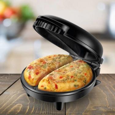 Imagem de Omeleteira Mr Cheff Inox Redonda Chapas Antiaderentes LED Indicador 127V-220V Agratto