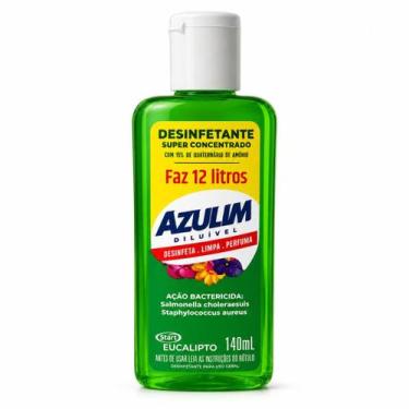 Imagem de Desinfetante Concentrado 140ml Diluível Faz 12 Litros Azulim Limpa Per
