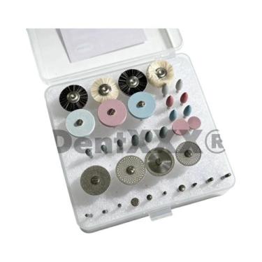 Imagem de Conjunto De Polimento E Retificação De Diamante 35 Peças Com Haste HP 