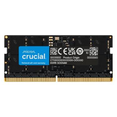 Imagem de Memória SODIMM 32GB DDR5 5600MHz Crucial - para Notebook - CT32G56C46S