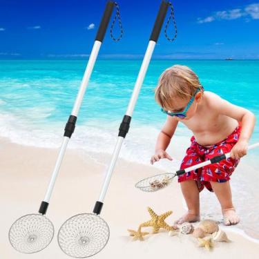 Imagem de Sand Sifter Roshtia, 2 peças de brinquedos de praia com alça retrátil