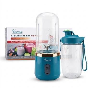 Imagem de Electric Mini Blender Portable 400ML 6 Blades Mixer Juice - Vicolli