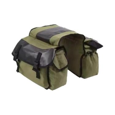 Imagem de Bolsa Traseira De Lona Impermeável Para Motocicleta, Alforje De Armaze