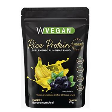 Imagem de W Vegan Rice Protein Premium 900G Sabor Banana Com Acai