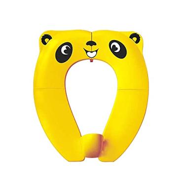 Imagem de Assento penico portátil dobrável para bebê Assento sanitário para bebê com design ergonômico padrão bonito para uso doméstico em viagem de toalete crianças bebês Moochy