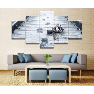 Imagem de Quadro Decorativos Rainbow Six com 5 peças 130x65 6