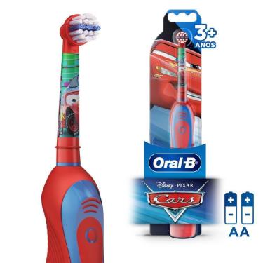 Imagem de Escova Dental Oral-B Cars Disney Pixar + 2 Pilhas AA