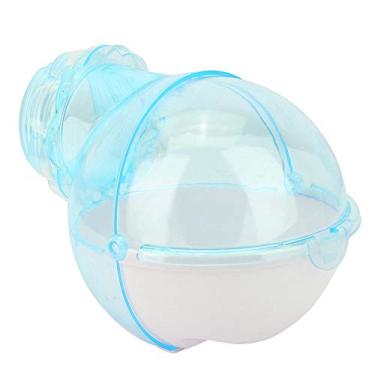 Imagem de Zerodis Banho de hamster, casa de banho de animais pequenos, banho de poeira de gerbil, banheira para animais pequenos, macaquinho de rato, hamsters (azul)
