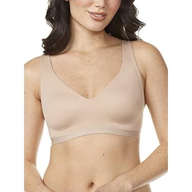 Imagem de Warner's Sutiã feminino Cloud 9 super macio, suave e invisível, sem fio, levemente forrado, confortável Rm1041a, Amêndoa torrada, M