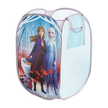 Imagem de Idea Nuova Frozen 2 Pop Up Hamper Featuring Anna & Elsa, with Durable Carry Handles, 21" H x 13.5" W X 13.5" L
