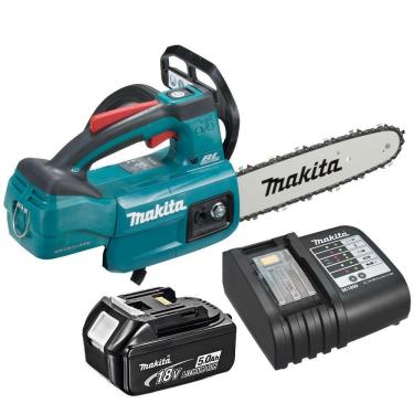 Imagem de Motoserra Bateria Com Bateria 18V 5Ah e Carregador Bivolt DUC254ZC Makita