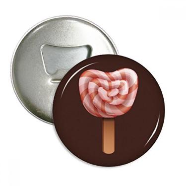 Imagem de Emblema multifuncional com ímã de gelado e picolés de sorvete vermelho