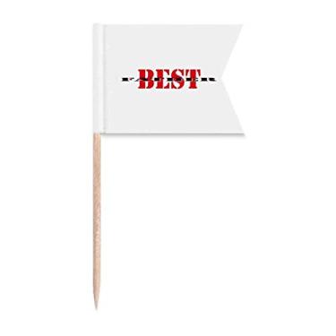 Imagem de Bandeiras de palito de dente Father Good Family Love Happiness com marcação de rotulagem para bolo de festa, comida e queijos