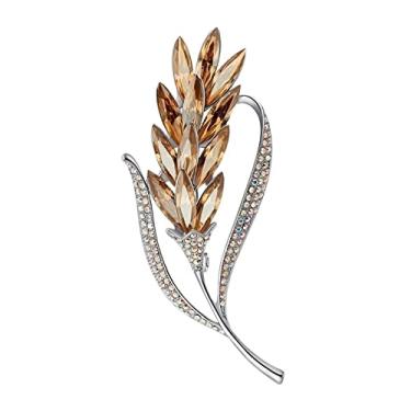Imagem de KIZQYN Broche feminino exclusivo orelha de trigo broche broche decote acessórios de decoração fixo xale fantasia acessório