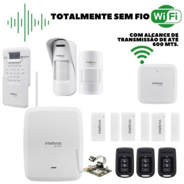 Kit Sistema De Alarme s/ Fio Amt 8000 Slim em Promoção na Americanas