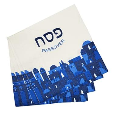 Imagem de Conjunto de pratos de papel para festa de Páscoa com design de placa de seda – pratos de 22,86 cm e 17,78 cm, copos e guardanapos, Napkins, 48-Pack