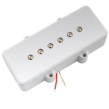 Imagem de Artec Alnico 5 Captador Single Coil Ponte Pickup 9K para Guitarra estilo Jazzmaster, Branco