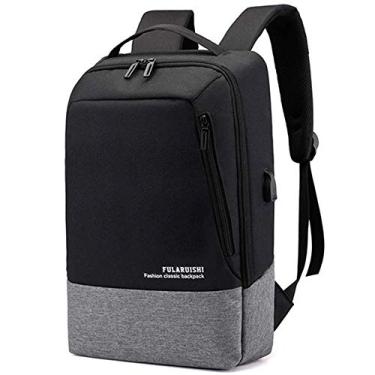 Imagem de Mochila Laptop Mochila Usb Carregamento Computador Empresarial Bolsa Grande Capacidade De Tecido Oxford Mochila Casual