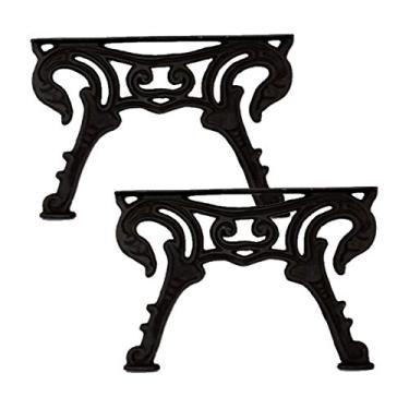 Imagem de Par Pé de Mesa Base Tamanduá em Ferro Fundido 54x37cm