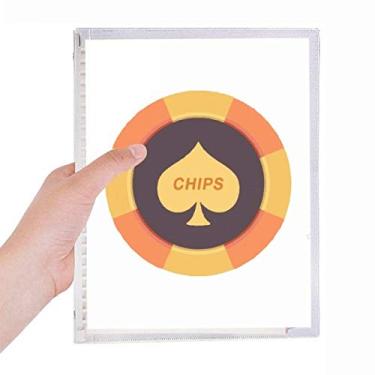 Imagem de Caderno com estampa de ilustração Yellow Spade Chips Folhas soltas Diário Recarregável Diário Papelaria