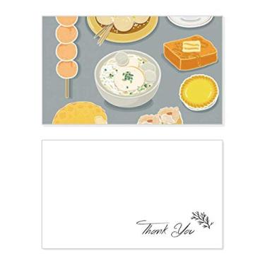 Imagem de Cartão de agradecimento culinária local de Hong Kong Cartão de agradecimento de aniversário