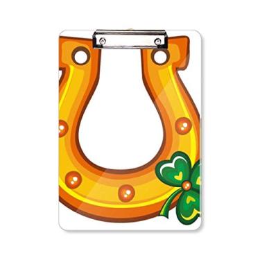 Imagem de Clover U Type Iron Ireland St.Patrick's Day Prancheta pasta de escrita placa de apoio A4