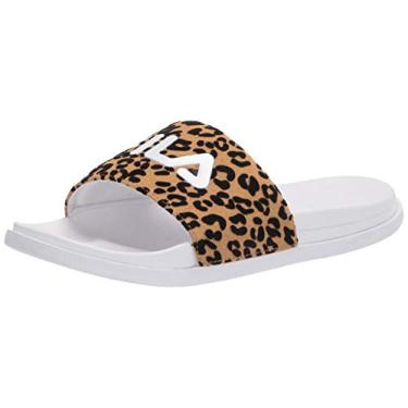 Imagem de Fila Sandália feminina Drifter Lux Wild Slide, Branco/Ouro, 41