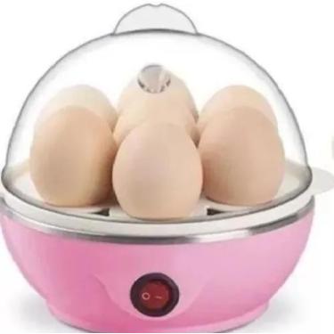 Imagem de Cozedor Elétrico À Vapor Ovos Egg Cooker -Rosa  - Fun Kitchen-