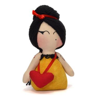 Imagem de Peso Para Papel Amy Winehouse ( Vestido Amarelo) - Amor Em Pano