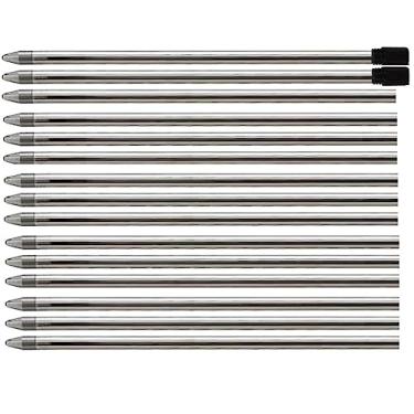 Imagem de 15 mini canetas de refil de caneta esferográfica D1 compatíveis com canetas cristalinas Swarovski, embaladas a granel, Preto