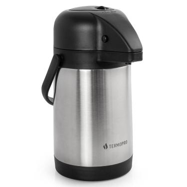 Imagem de Garrafa Térmica de Pressão 1,9 Litros em Aço Inox Termopro