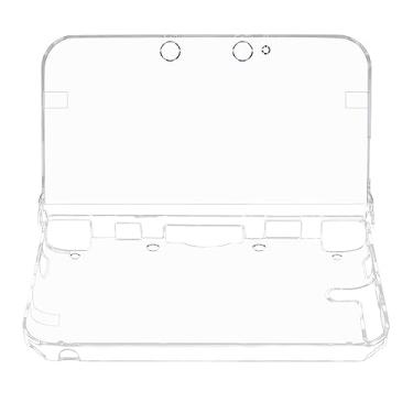 Imagem de OSTENT Estojo de proteção de cristal transparente rígido protetor de capa de pele para Nintendo 3DS XL LL