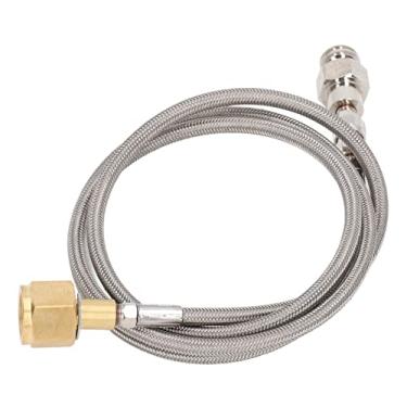 Imagem de Conector de Recarga de CO2 Boa Estanqueidade de Gás Baixa Permeabilidade Magnética Mangueira Longa Adaptador de Recarga de Refrigerante Combinação Perfeita para Substituição