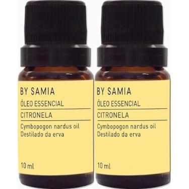 Imagem de KIT 2 Óleos Essenciais By Samia Puros e Naturais - Escolha Entre Diversas Fragrancia ex. Tea Tree, Menta Piperita, Lavanda, Alecrim e Muito Mais. (2 x Citronela)