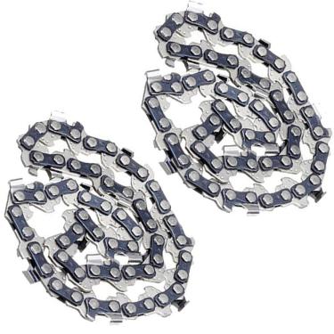 Imagem de Corrente De Mini Motosserra Metal Reposiçao 14 Dentes 4 Polegadas Kit 2 Uni