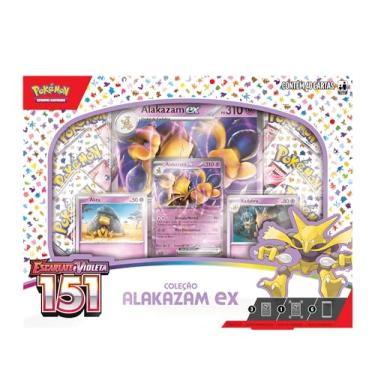 Imagem de Box Pokémon Coleção 151 Alakazam Ex, Cor: Estampado - Copag